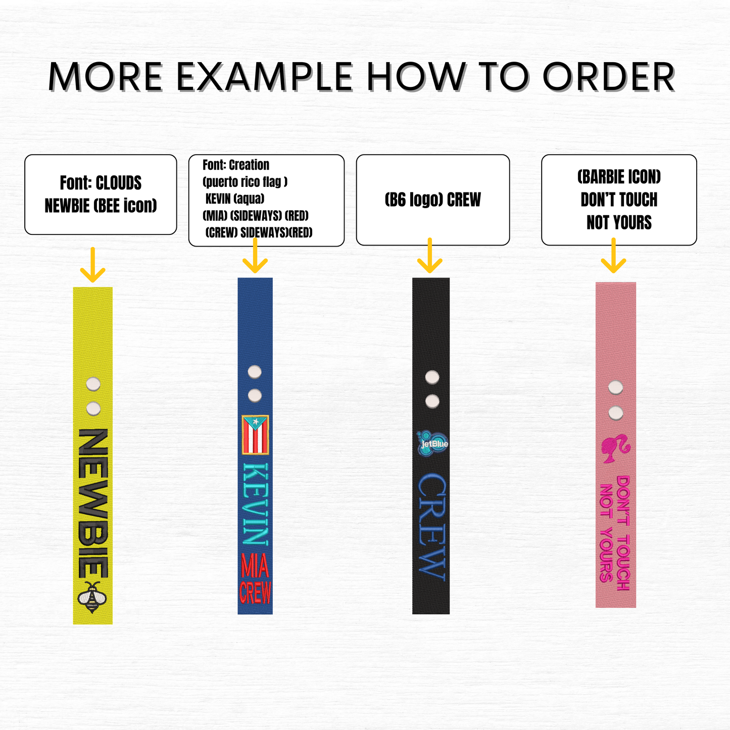 Single Sided Personalized Luggage Strap