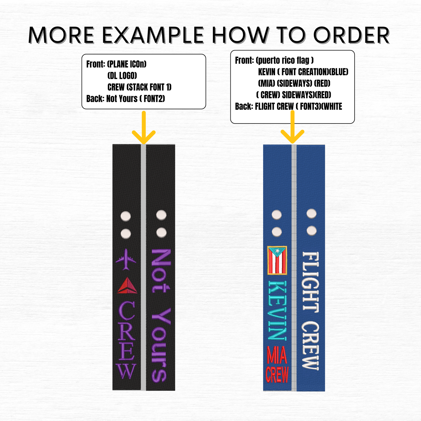 Double sided Personalized Luggage strap.